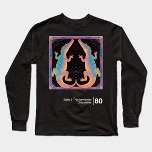 Crocodiles / Minimal Graphic Design Tribute Long Sleeve T-Shirt